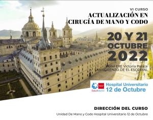 VI edición del curso en actualizaciones de cirugía de mano y codo @ Hotel Exe Victoria Palace en San Lorenzo del Escorial