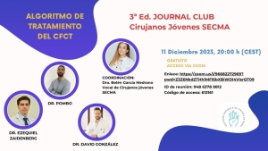 Tercer Journal Club del grupo de Cirujanos Jóvenes de Mano SECMA sobre “Algoritmo de Tratamiento del CFCT” @ Online